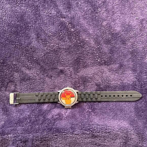 Kids Pokemon Pikachu Hidden Dial Spinner Digital Watch G9 - Picture 1 of 6